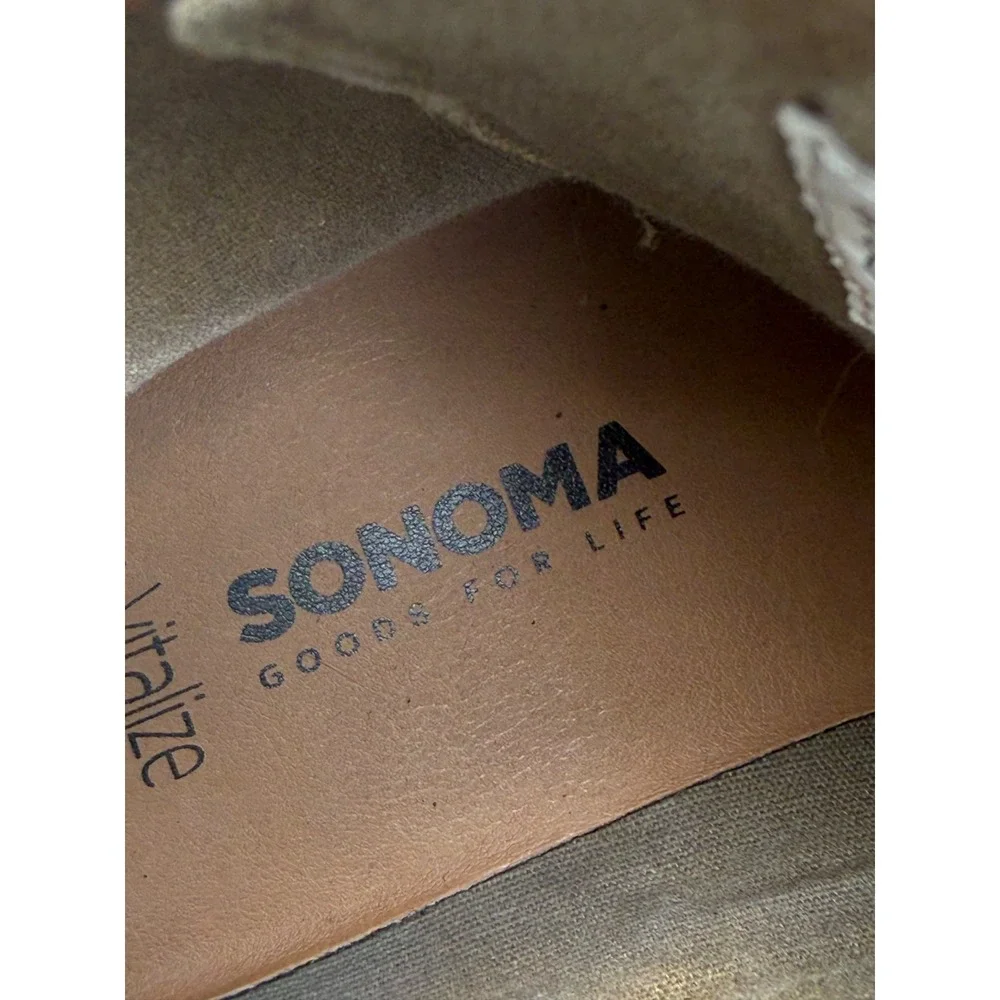 Sonoma Herring Men's Size 10M Brown Cap Toe Lace Up Side Zip Ankle Boots
